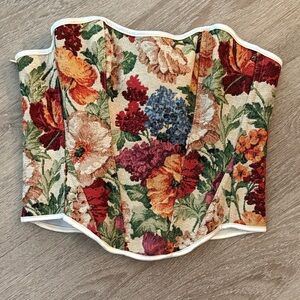 Floral Tapestry Corset - Multicolor
